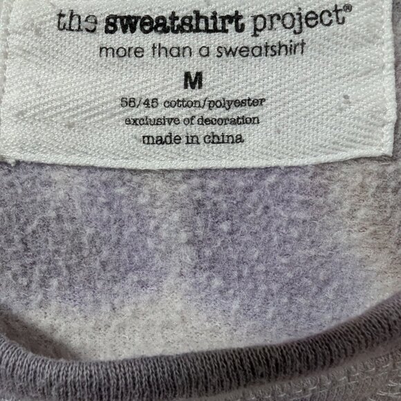 The Sweatshirt Project Long Sleeve Tie Dye Round Neck Bottom Tie Sweater Sz M - Picture 6 of 7